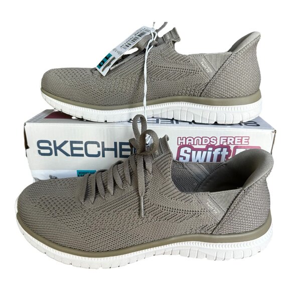Skechers Women's Virtue Swift Fit Hands Free Shoe Taupe Beige Size 10 - Picture 5 of 8